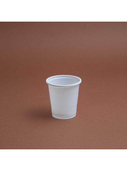Plastový pohár 100 ml, biely 