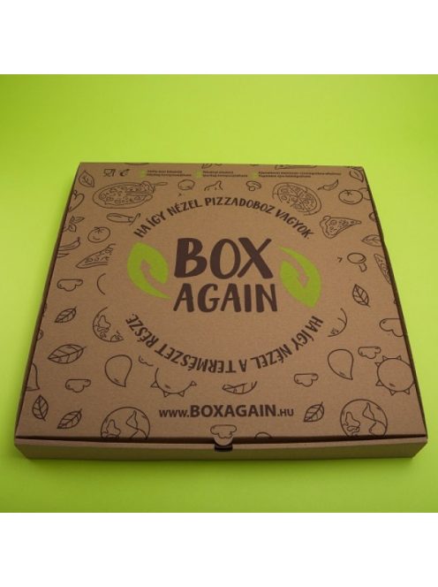 Krabica na pizzu 24 cm, hnedá, Box Again