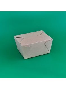   Papierový menubox KRAFT ˇDELIˇ 750 ml (130 mm x 110 mm x 65 mm)
